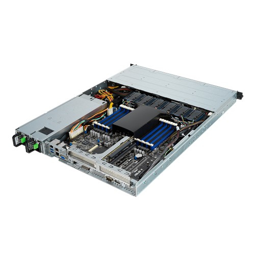 ASUS RS500A-E10-RS12-U Socket SP3 Rack (1U) Black, Grey
