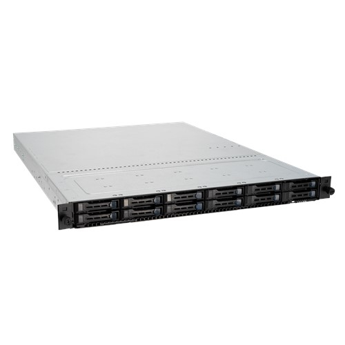 ASUS RS500A-E10-RS12-U Socket SP3 Rack (1U) Black, Grey