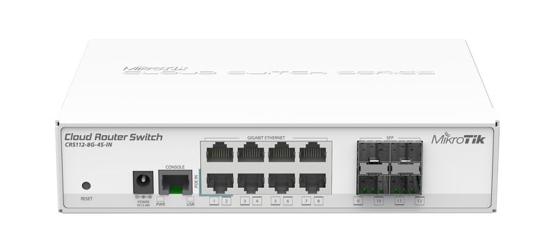Mikrotik CRS112-8G-4S-IN network switch L3 Gigabit Ethernet (10/100/1000) Power over Ethernet (PoE) White