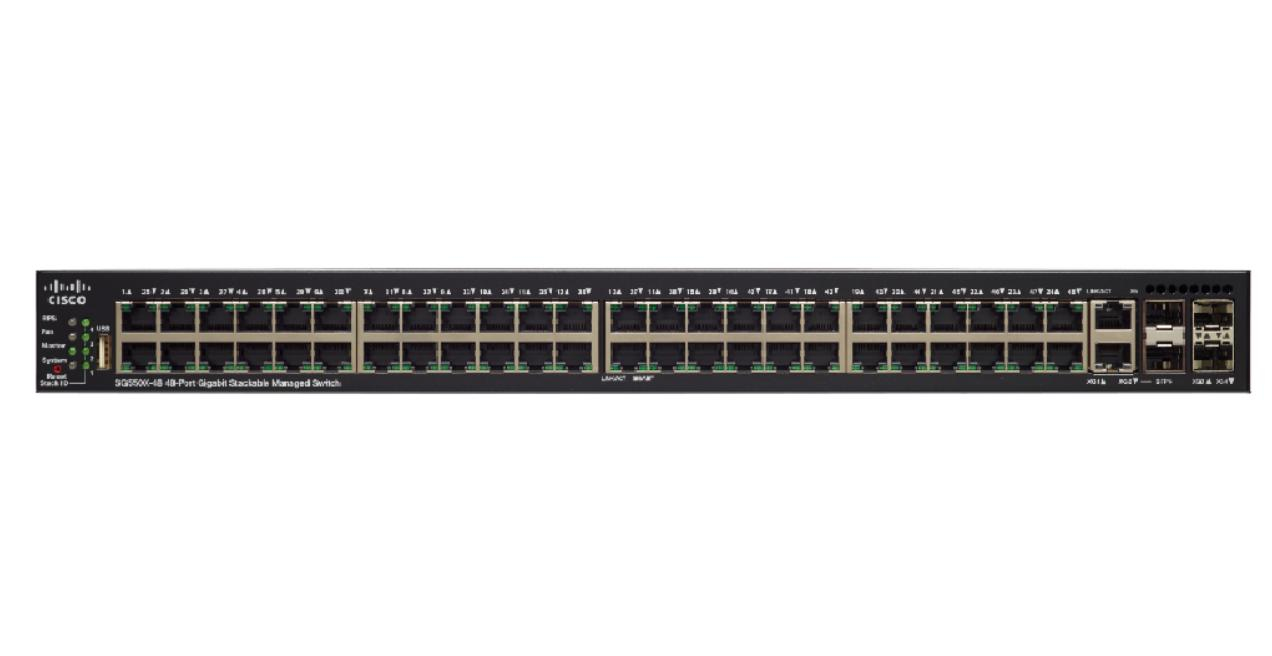 Cisco SG550X-48MP Managed L3 Gigabit Ethernet (10/100/1000) Power over Ethernet (PoE) 1U Black, Grey