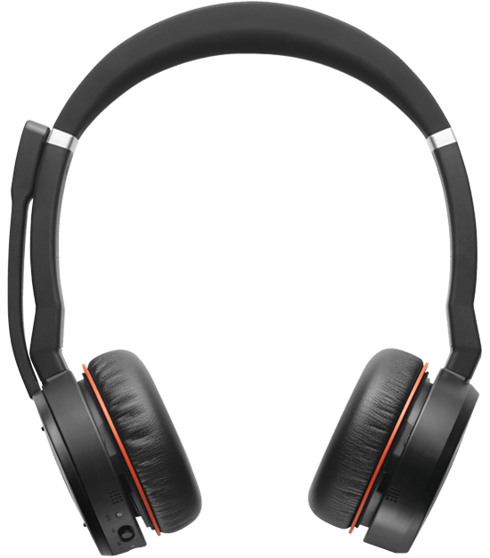 Jabra Evolve 75 UC Stereo Headset Head-band Bluetooth Black, 7599-838-199