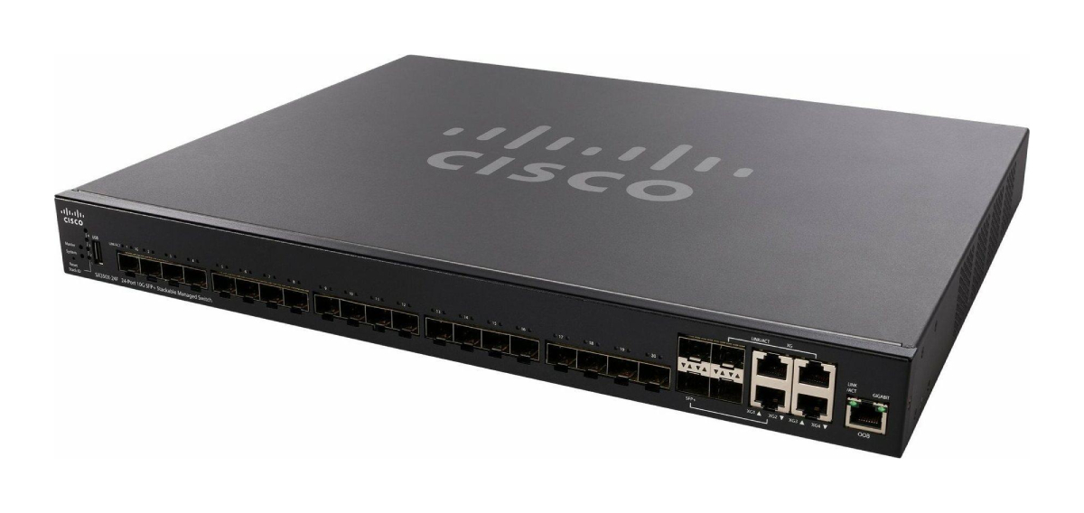 Cisco SX350X-24F-K9-EU Network Switch Managed L2/L3 10G Ethernet (100/1000/10000) Black